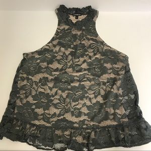 Express halter neck tank top